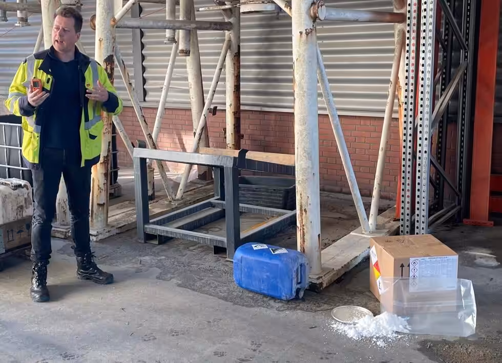 Stan van Rossum aan het werk